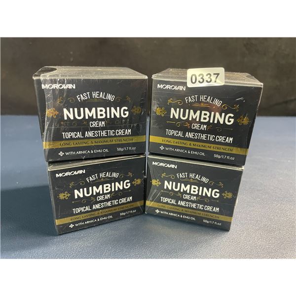 4 Boxes of Morovan Fast Healing Numbing Cream/Topical Anesthetic Creams (50g) New Sealed!