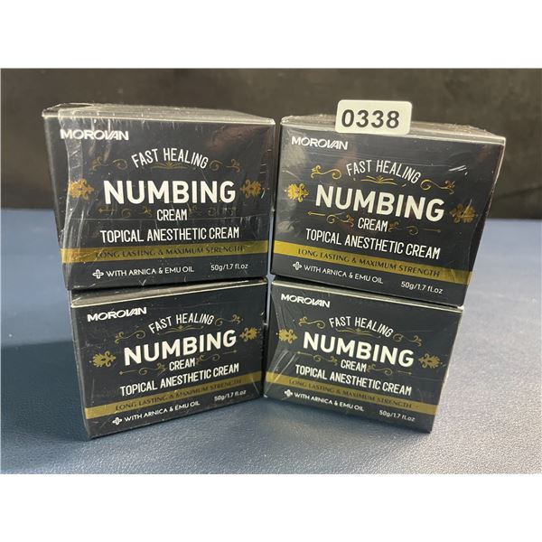 4 Boxes of Morovan Fast Healing Numbing Cream/Topical Anesthetic Creams (50g) New Sealed!