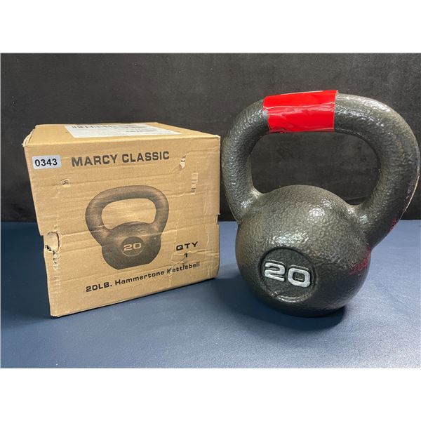 Marcy Classic 20LB Hammertone Kettlebell - Workout Weight for Home/Gym - New in Box!