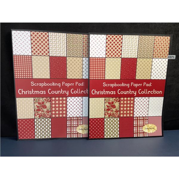 Lot of 2 Scrapbooking Paper Pads: Christmas Country Collection (Craft Harvest) Brand New!