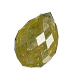 .5ct Golden Yellow Briolette Diamond Pendant  (GEM-16068D)