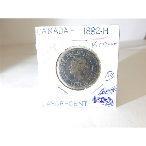 1882H CANADA VICTORIAN LARGE PENNY