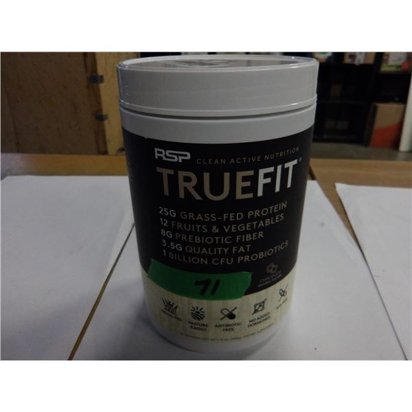 SHELF PULLS (AS IS):  TRUEFIT CHOCOLATE FLAVOR SUPPLEMENT (980G) - JUG