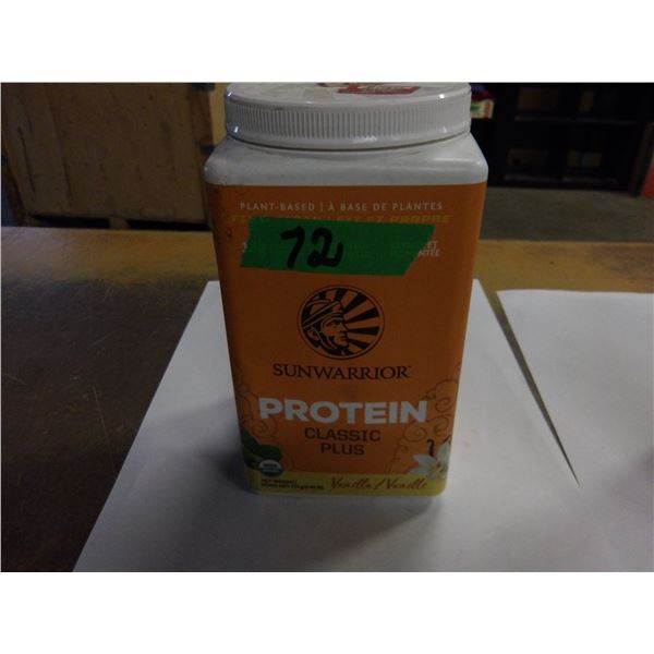 SHELF PULLS (AS IS):  VANILLA PROTEIN CLASSIC PLUS (750G) - CONTAINER