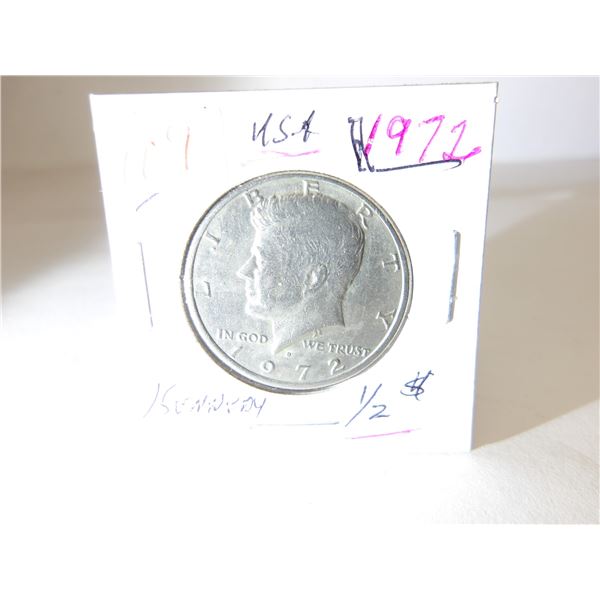 1972 USA KENNEDY HALF DOLLAR
