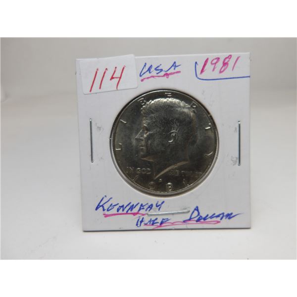 1981 BU KENNEDY USA HALF DOLLAR