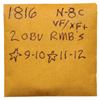Image 4 : 1816 N-8 R3 VF25