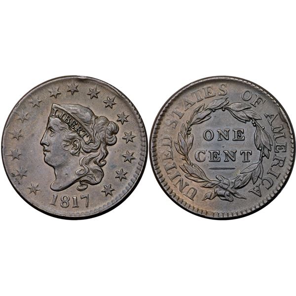 1817 N-16 R1 15-Star Obverse EF45