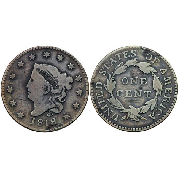 Trio of 1818 N-2 R4 Die States