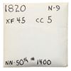 Image 4 : 1820 N-9 R3 Large Date VF35