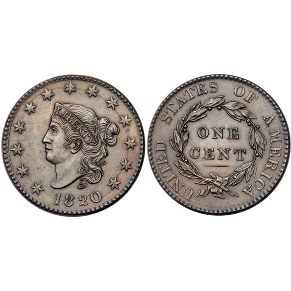 1820 N-13 R1 Large Date AU55