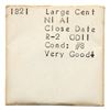 Image 4 : Lot of Seven 1821 Cents graded G4 to VG7