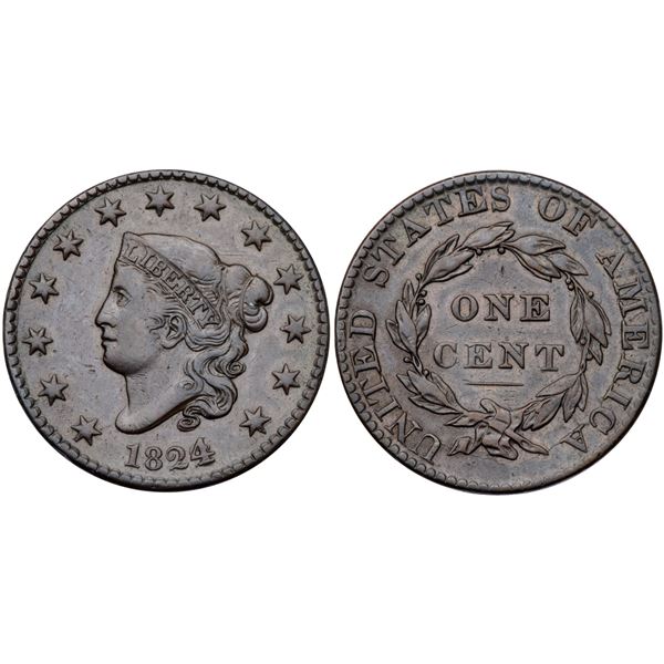 1824/2 N-1 R1 Overdate 4 over 2 VF25