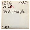 Image 4 : 1826/5 N-8 R2 Overdate 6 over 5 F15
