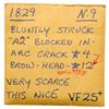 Image 4 : 1829 N-9 R4 Medium Letters VF20