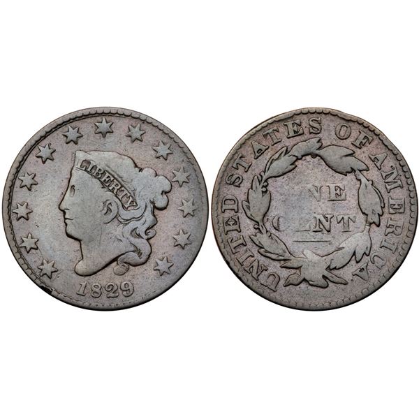 Quartet of 1829 N-9 R4 Medium Letters grading G5 to VG7