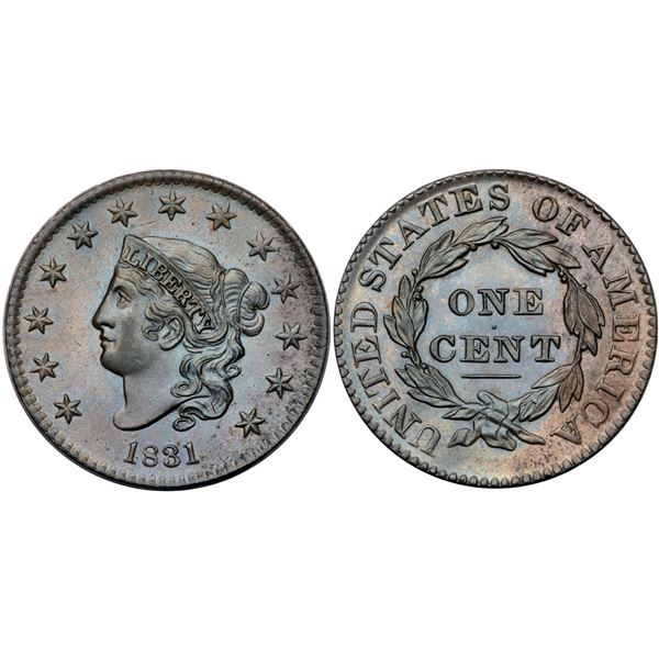 1831 N-7 R1 Large Letters MS60