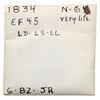 Image 4 : 1834 N-6 R3 Large 8, Stars, and Letters VF35