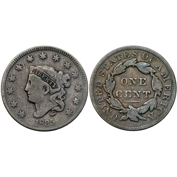 1835 N-9 R4 Head of 1834, Large 8 VG7