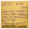 Image 4 : 1835 N-13 R4 Head of 1834 VF30