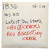 Image 4 : 1836 N-1 R1+ AU58