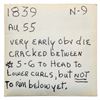 Image 4 : 1839 N-9 R2 Silly Head AU50