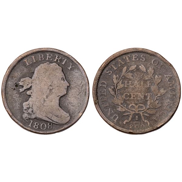 Quartet of Draped Bust Half Cents