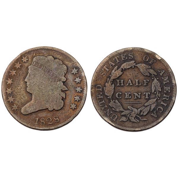 Quartet of Classic Head Half Cents