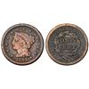 Image 1 : A pair of 1844/81 N-2 R2 Cents Grading VG8