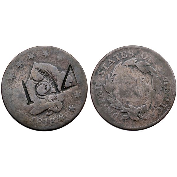 1818 N-4 Counter stamped "1814" R4+ FR2