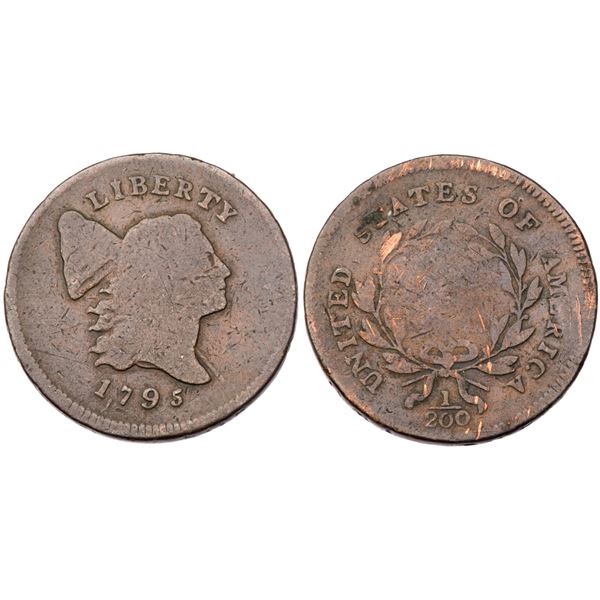 1795 C-2a R-3 Lettered Edge, Punctuated Date AG3