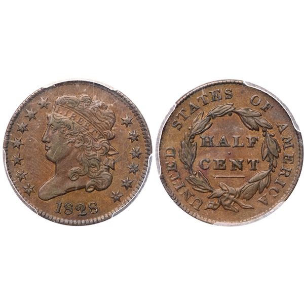 1828 C-3 R1 PCGS Graded AU53