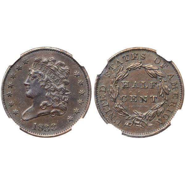 1833 C-1 R1 NGC Graded AU55