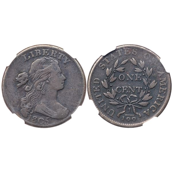 1805 S-267 R-1 NGC Fine Details (Environmental Damage)