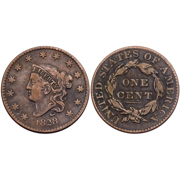 Pair of Matron Head Cents 1828 & 1831