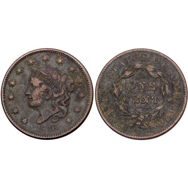 Group of 5 Matron Head Cents, 1833-1837