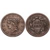 Image 1 : Pair of Braided Hair Cents 1839 & 1840