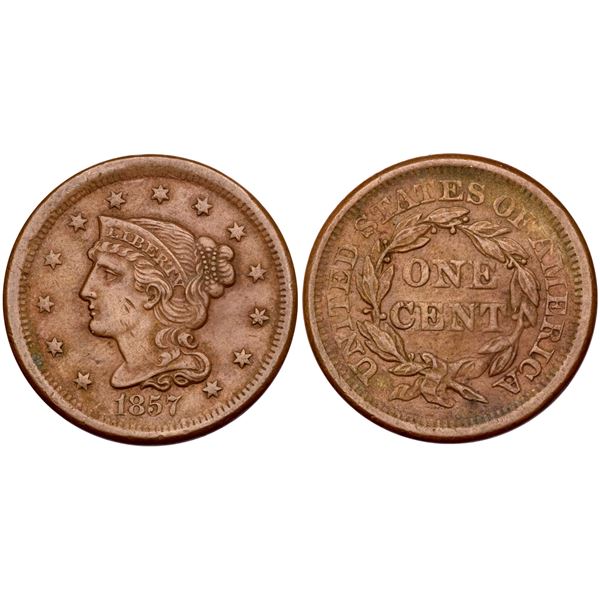 1857 N-4 R-1 VF30 & 4 Whitman Albums