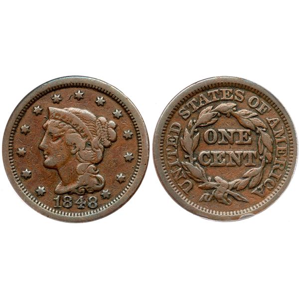 1848 N-32 R5- ANACS Graded F12