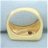 Image 4 : Mens Solitaire Diamond Statement Ring in 14k Yellow Gold