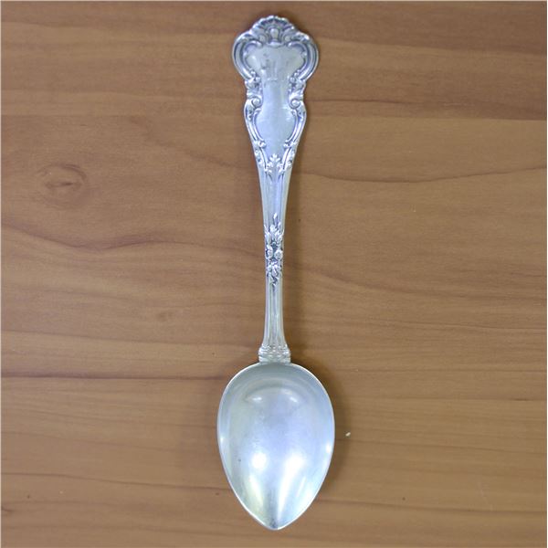 Antique Wendell Manufacturing Co Lombardy Sterling Silver Serving Tablespoon