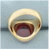 Image 4 : Lab Ruby Ring in 10k Yellow Gold