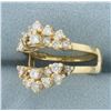 Image 2 : Diamond Ring Jacket in 14k Yellow Gold