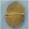 Image 2 : Victorian Hand Painted Porcelain Cameo Brooch Pin