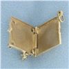 Image 2 : Graduation Cap Locket in 14k Yellow Gold