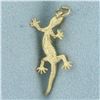 Image 3 : Gecko Charm or Pendant in 14k Yellow Gold