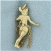Image 2 : Hula Dancer Charm in 14k Yellow Gold
