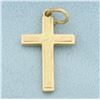 Image 1 : The Father Cross Charm in 14k Yellow Gold