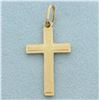 Image 2 : The Father Cross Charm in 14k Yellow Gold