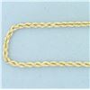 Image 2 : 24 Inch Rope Link Chain Necklace in 14k Yellow Gold